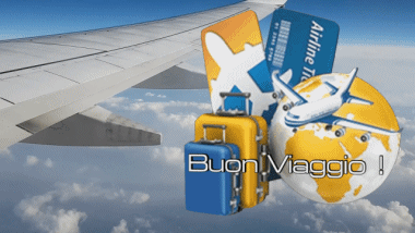 001 Sfondo animato Buon Viaggio Italiano Messagi 