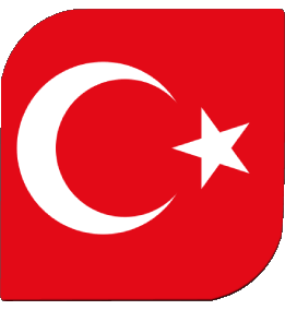 Carré Turquie Asie Drapeaux 