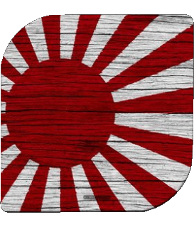 Carré Japon Asie Drapeaux 