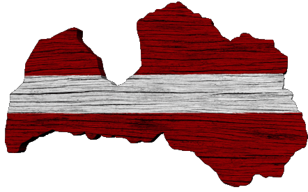 Map Latvia Europe Flags 