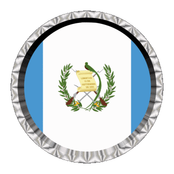Rond - Anneaux Guatemala Amériques Drapeaux 