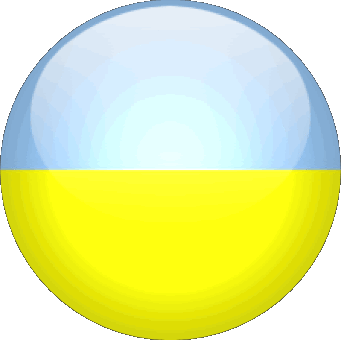 Tondo Ucraina Europa Bandiere 