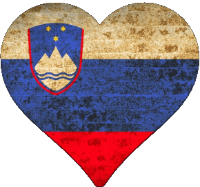 Cuore Slovenia Europa Bandiere 