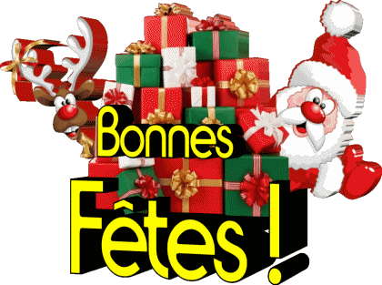 Serie 13 Bonnes Fêtes (Noël) Francés Mensajes 