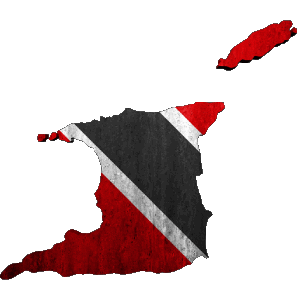 Mapa Trinidad y Tobago América Banderas 