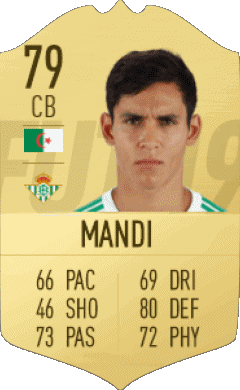 Aïssa Mandi Algeria F I F A - Card Players Video Games 
