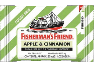 Apple & Cinnamon-Apple & Cinnamon Fisherman's Friend Caramelle Cibo 