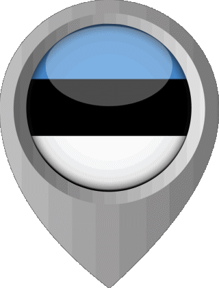 Epingle de Localisation Estonie Europe Drapeaux 