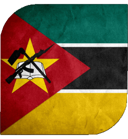 Carré Mozambique Afrique Drapeaux 