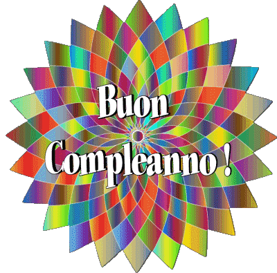 022 Transparent Background Astratto - Geometrico Buon Compleanno Italian Messages 