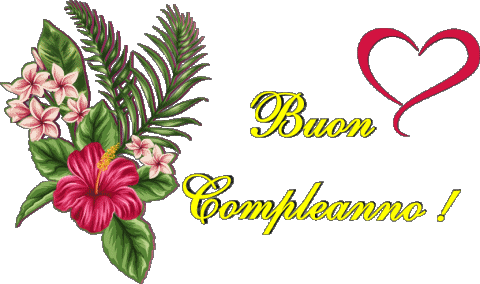 007 Fond Transparent Floreale Buon Compleanno Italien Messages 