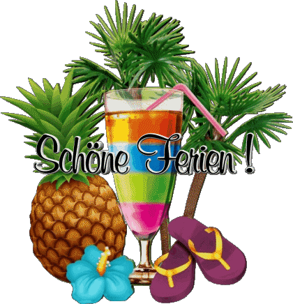 16 Transparent Background Schöne Ferien German Messages 