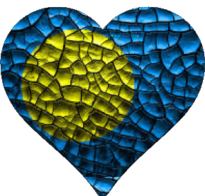 Cuore Palau Oceania Bandiere 