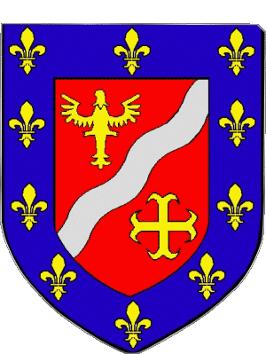 Blason-Blason Val d Oise 95 Départements - Villes France Drapeaux 