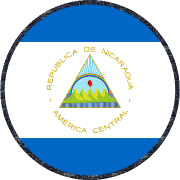 Rond Nicaragua Amériques Drapeaux 