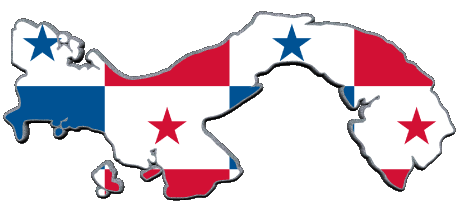 Carte Panama Amériques Drapeaux 