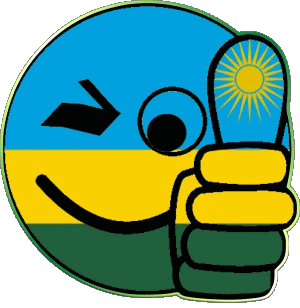 Faccina - OK Ruanda Africa Bandiere 