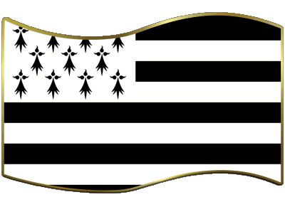 Rectangle Brittany Regions France Flags 