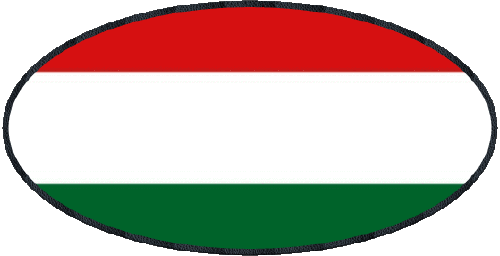 Oval Ungarn Europa Fahnen 