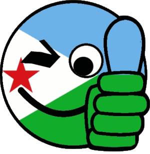 Smiley - OK Dschibuti Afrika Fahnen 