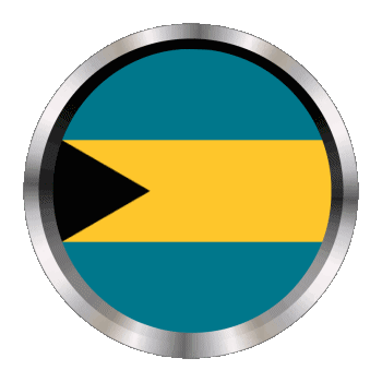 Rond - Anneaux Bahamas Amériques Drapeaux 