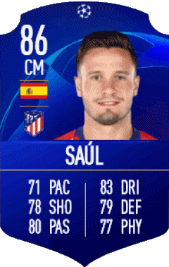 Saúl Ñíguez Esclápez España F I F A - Jugadores  cartas Vídeo Juegos Multimedia 