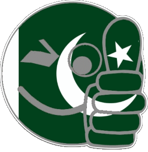 Smiley - OK Pakistan Asien Fahnen 