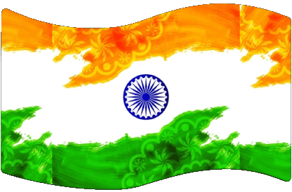 Rectangle India Asia Flags 