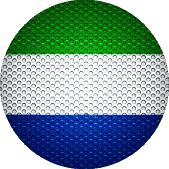 Rond Sierra Léone Afrique Drapeaux 
