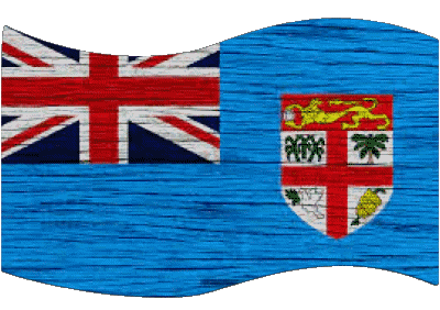 Rectángulo Fiyi Oceanía Banderas 