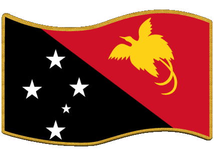 Rectangle Papua New Guinea Oceania Flags 
