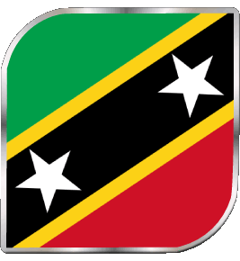 Plaza Saint Kitts y Nevis América Banderas 