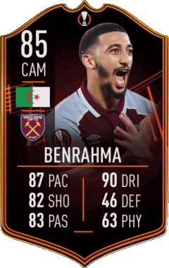 Saïd Benrahma Algérie F I F A - Joueurs Cartes Jeux Vidéo Multi Média 