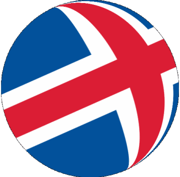 Esfera - Cubo Islandia Europa Banderas 