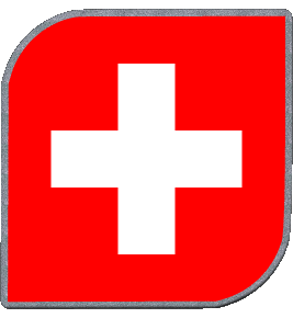 Square Swiss Europe Flags 