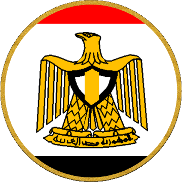 Rond Egypte Afrique Drapeaux 