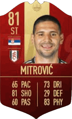 Aleksandar Mitrovic Serbia F I F A - Card Players Video Games Multi Media 