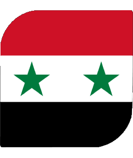 Quadrato Siria Asia Bandiere 