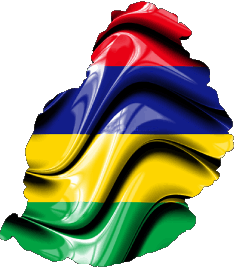 Carte Maurice Afrique Drapeaux 