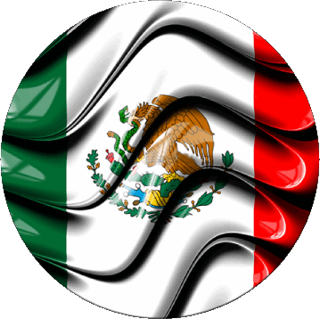 Rond Mexique Amériques Drapeaux 