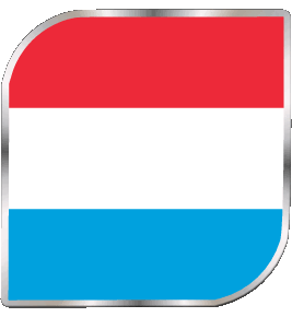 Quadrato Lussemburgo Europa Bandiere 