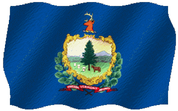 Welligkeit Vermont U.S.A - States Amerika Fahnen 