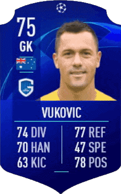 Danny Vukovic Australia F I F A - Jugadores  cartas Vídeo Juegos Multimedia 