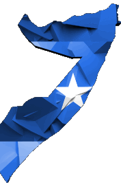 Karte Somalia Afrika Fahnen 