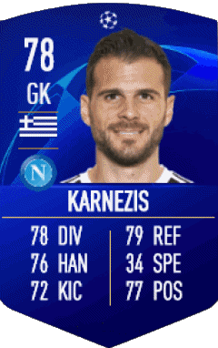 Orestis Karnezis Grèce F I F A - Joueurs Cartes Jeux Vidéo Multi Média 