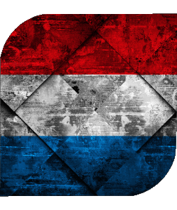 Square Luxembourg Europe Flags 