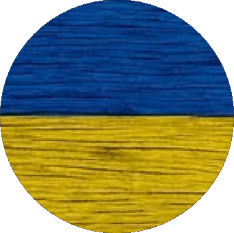 Rond Ukraine Europe Drapeaux 