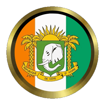 Rotondo - Anelli Costa d'Avorio Africa Bandiere 