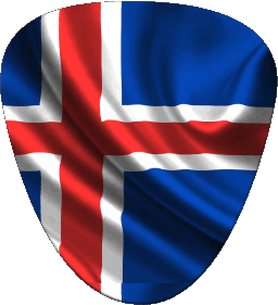 Forme Islande Europe Drapeaux 