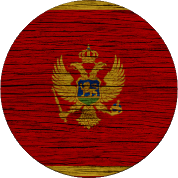 Tondo Montenegro Europa Bandiere 